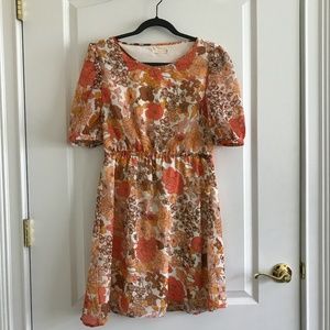 Tulle Brand short sleeve floral dress
